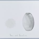 Volker Hildebrandt, Vase und Vaseline, 1989, Bleistift und Wasserfarbe, 30 x 40 cm